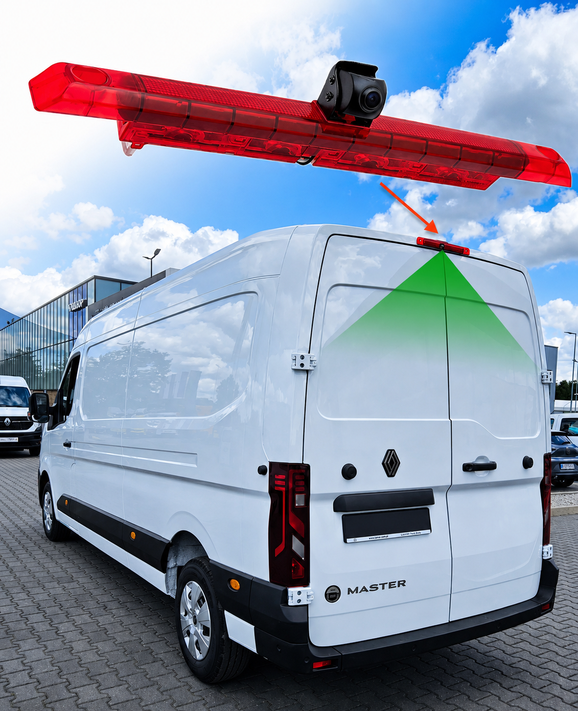 Kamera cofania AX-34 zamontowana w Renault Master