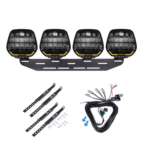 Purelux Panther 9 zestaw 4 lamp LED drogowych owalnych 210W Ref.25 R65