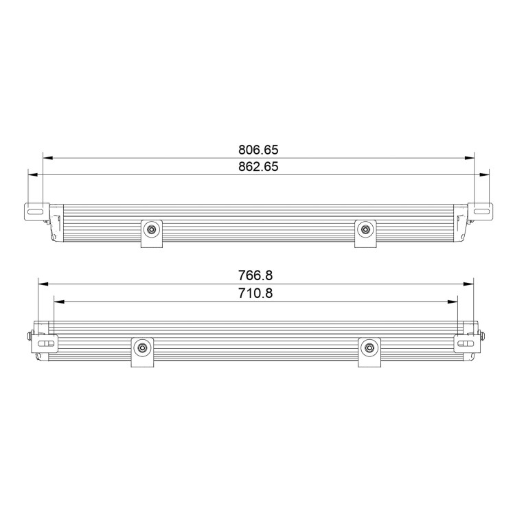 Listwa LED Purelux Panther S800 – Prosta 78 cm 324W PowerBoost® Ref. 50 | SKU HS18815