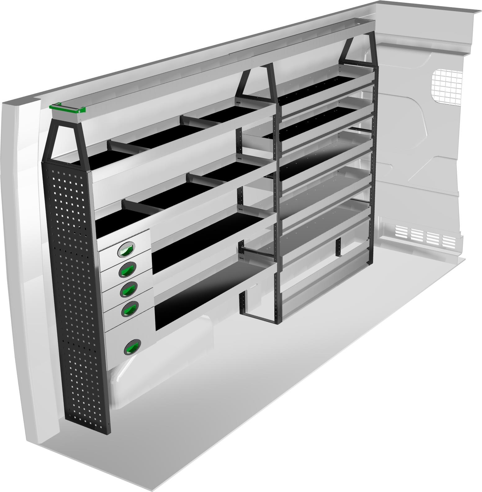 Zabudowa serwisowa System Edström F41354 do Ford Transit FWD L3H2 14-