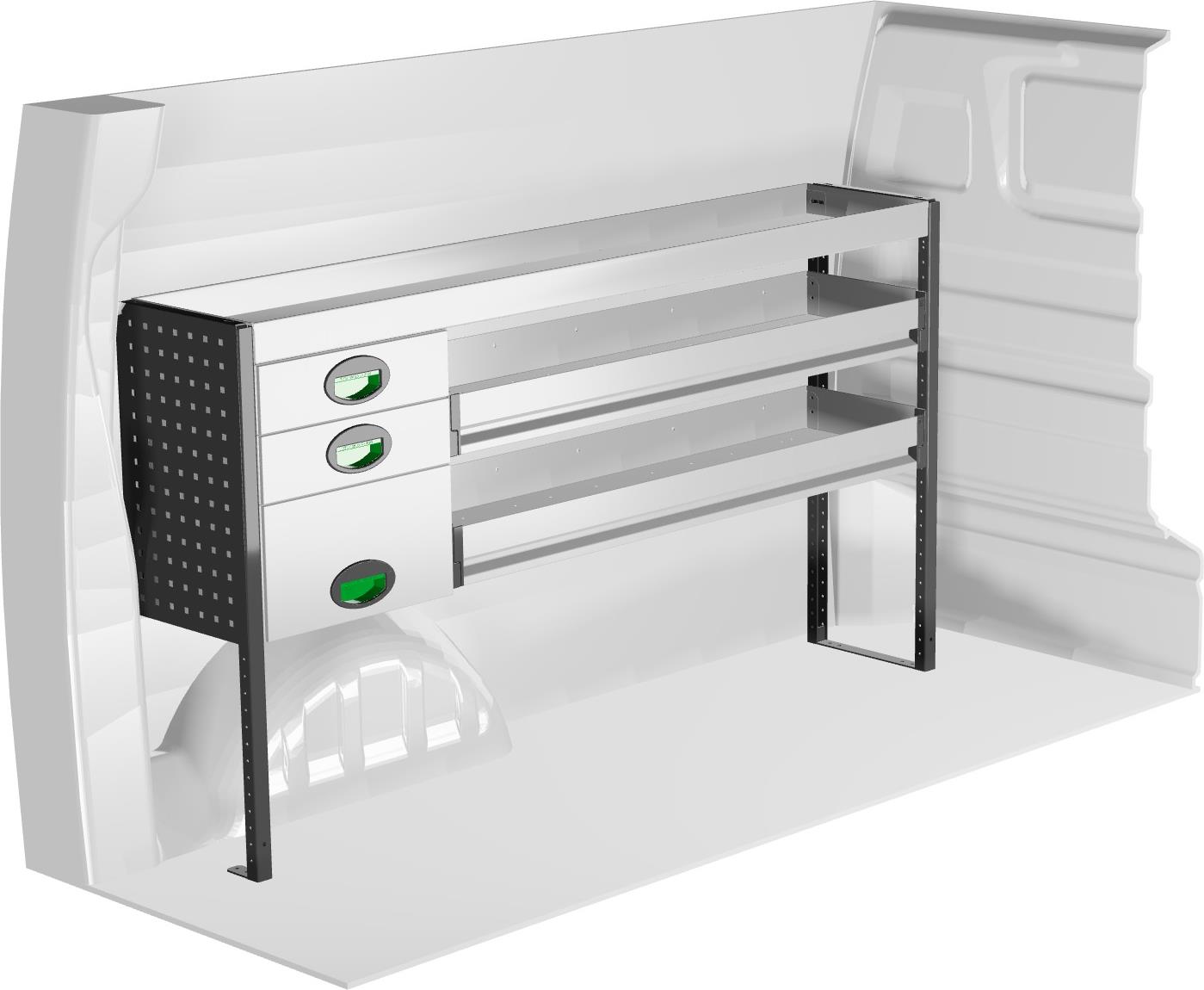 Lewa zabudowa samochodu dostawczego F41802 System Edström