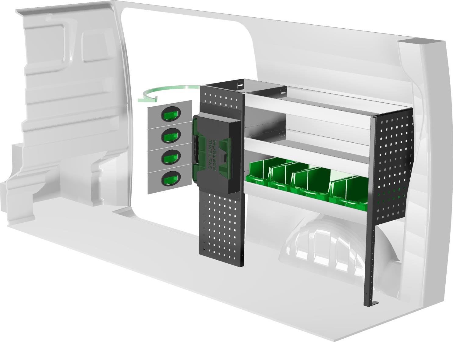 System Edström F41833 Right - zabudowa serwisowa do Citroën Jumpy L2