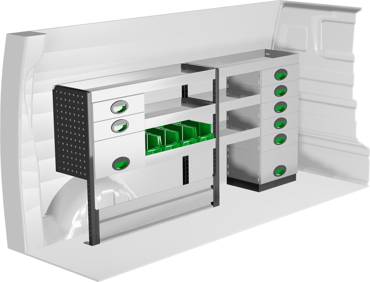 System Edström F41836 Left – zabudowa serwisowa do Citroen Jumpy L2