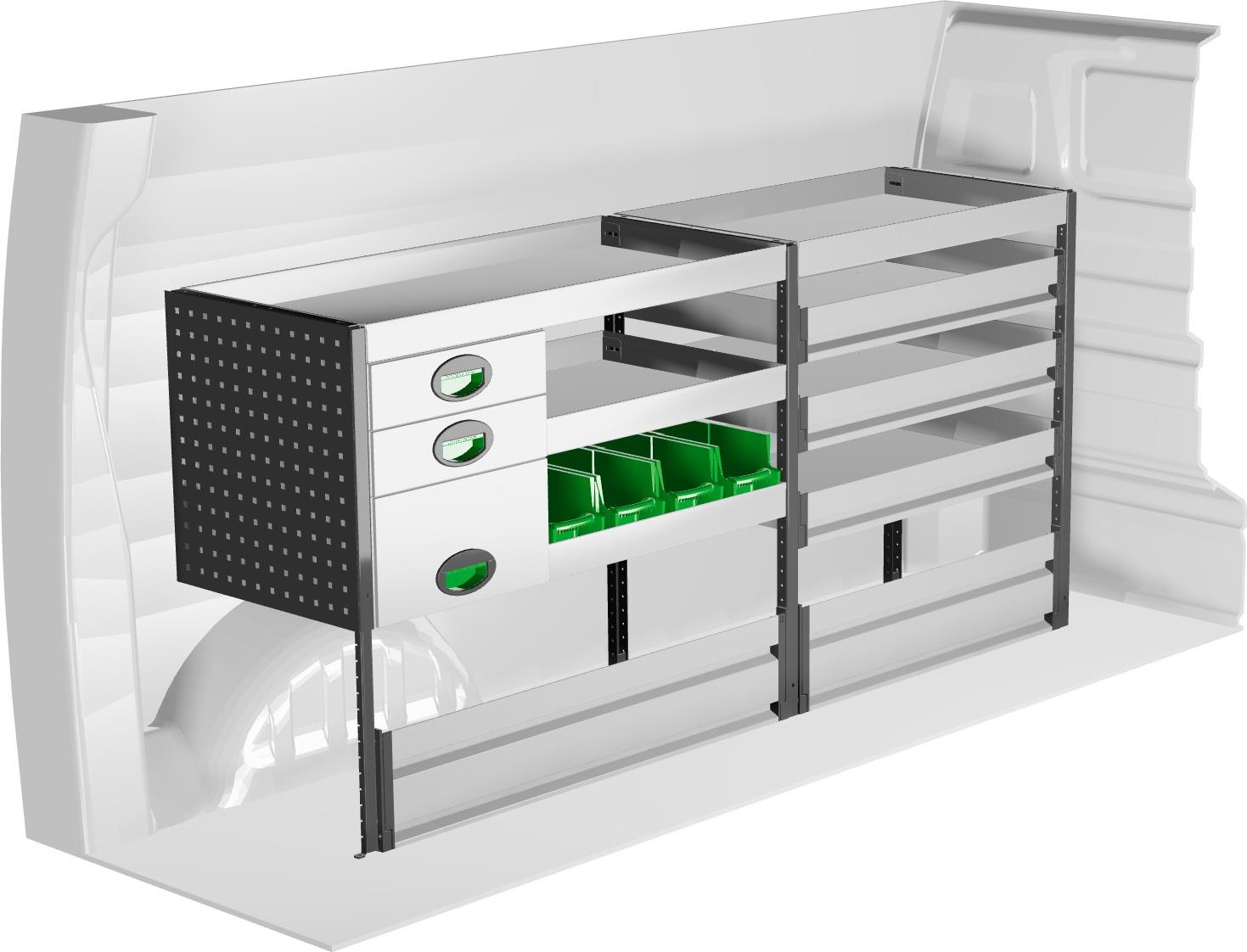System Edström F41838 Left – zabudowa serwisowa, lewa strona
