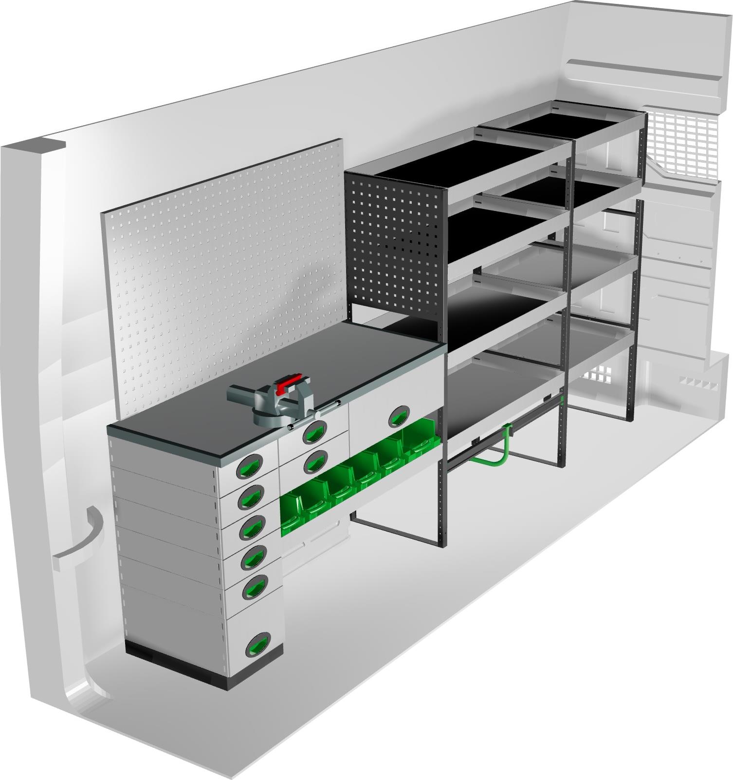 Zabudowa serwisowa System Edström F41904 lewa