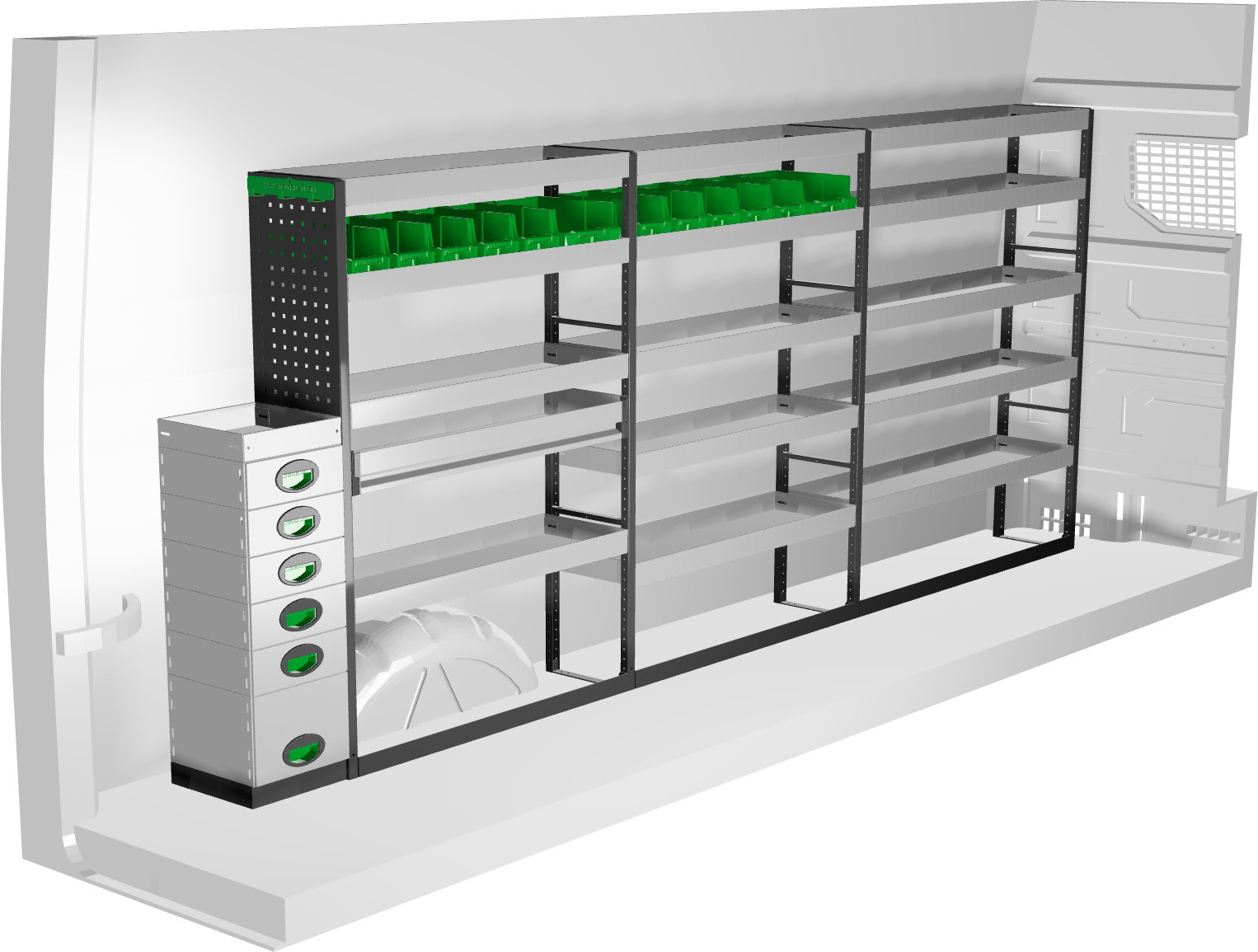 Zabudowa serwisowa System Edström F42162 do MAN TGE L4H3 RWD