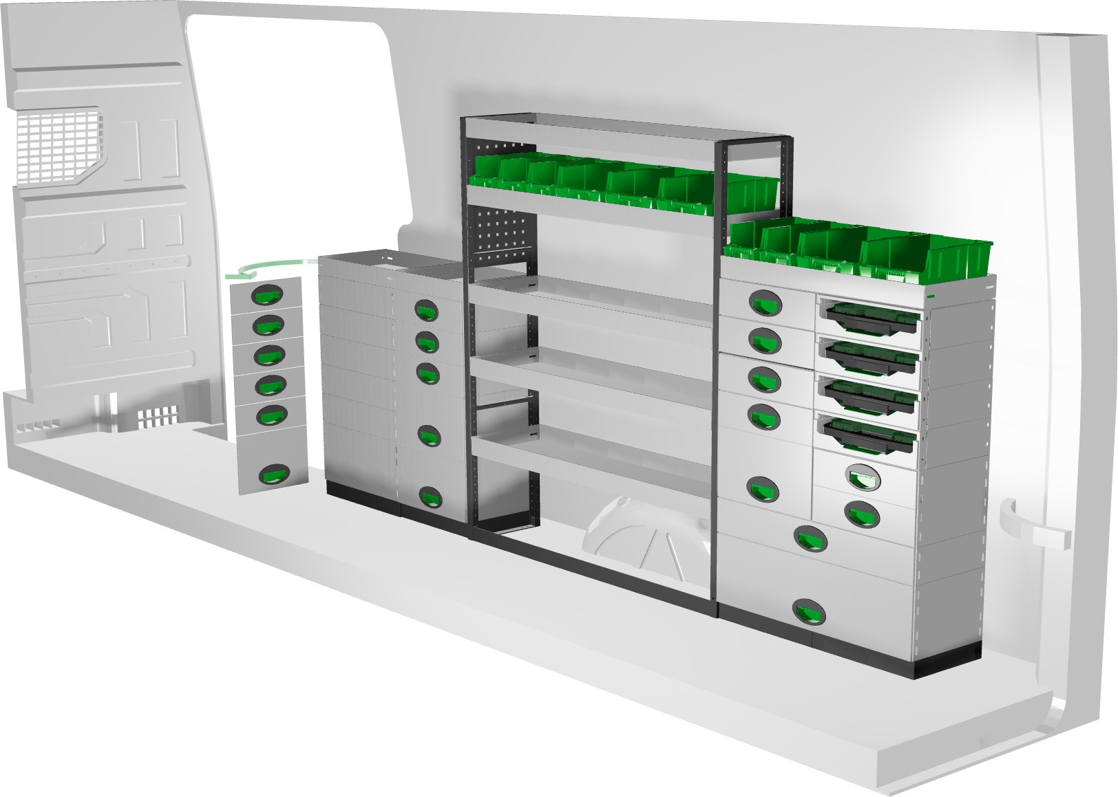 Zabudowa serwisowa System Edström F42185 prawa