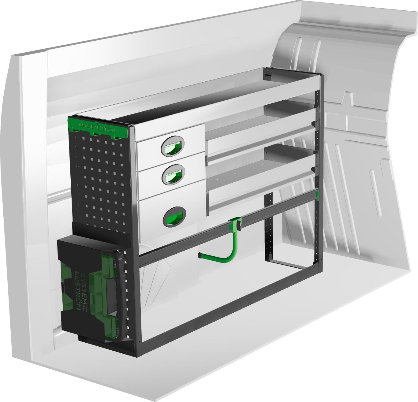 Lewa zabudowa samochodu dostawczego F43104 System Edström