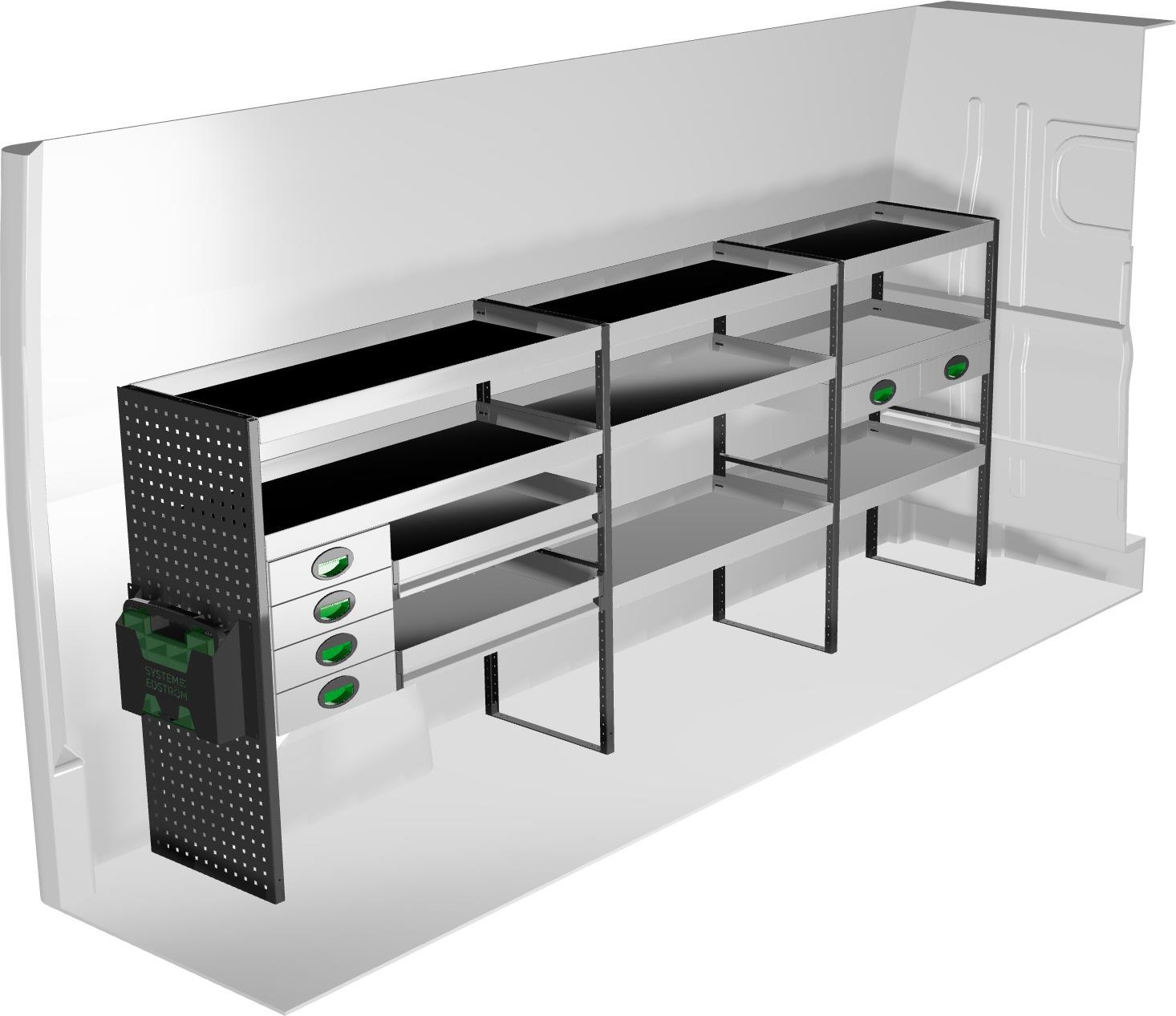 Lewa zabudowa samochodu dostawczego F45062 System Edström