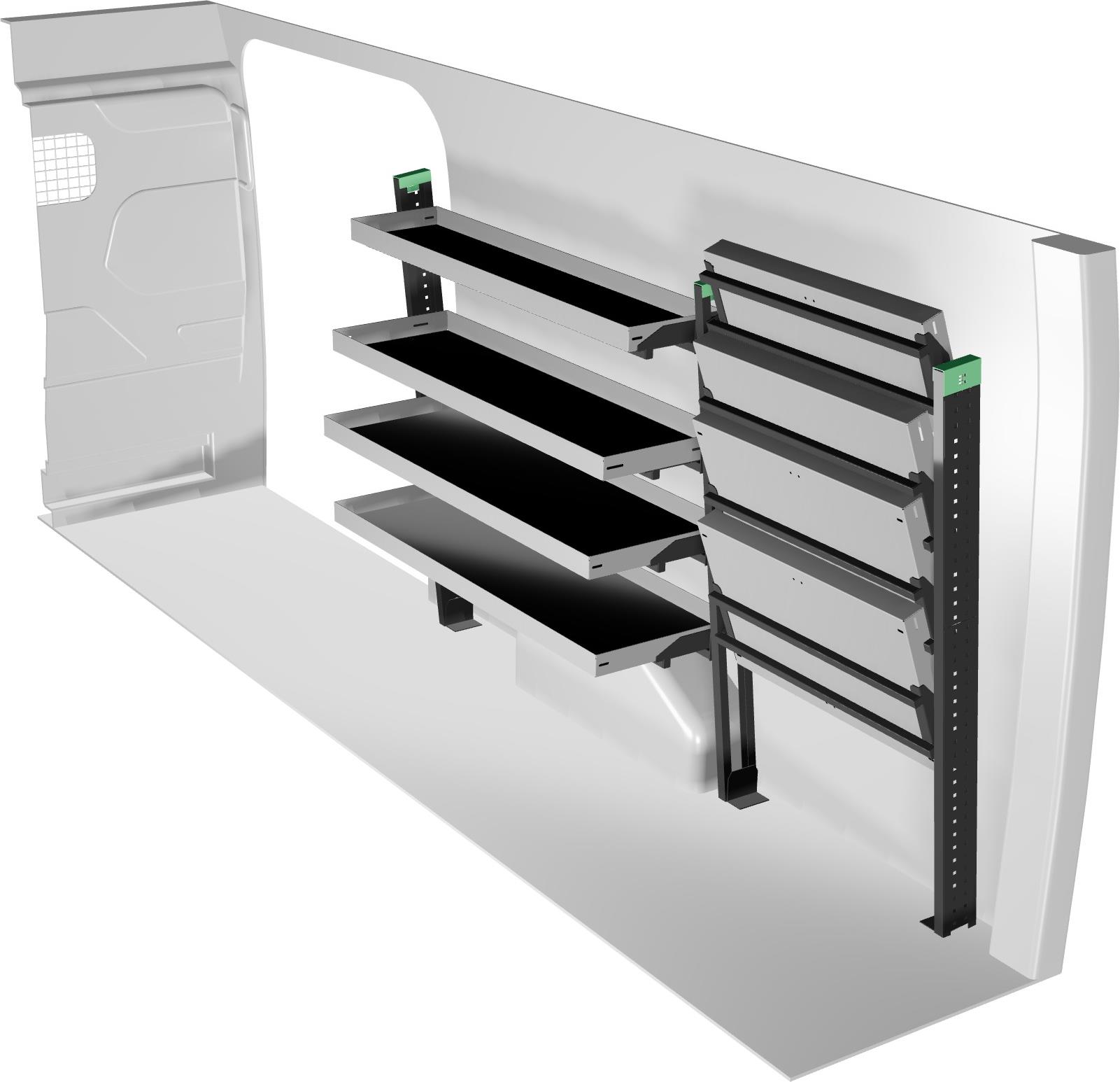 Zabudowa serwisowa F45707 prawa do Ford Transit FWD L4H2 14-