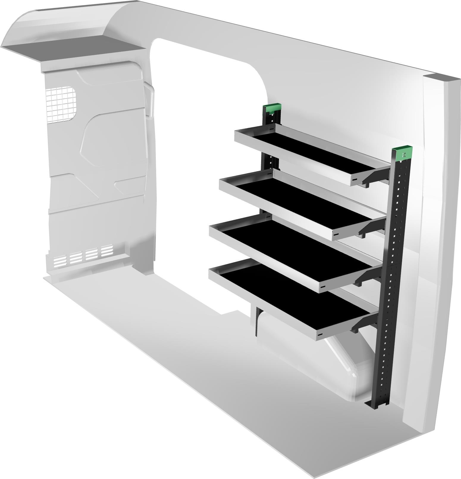 System Edström F45717 prawa zabudowa serwisowa do Ford Transit FWD L2H3 14-
