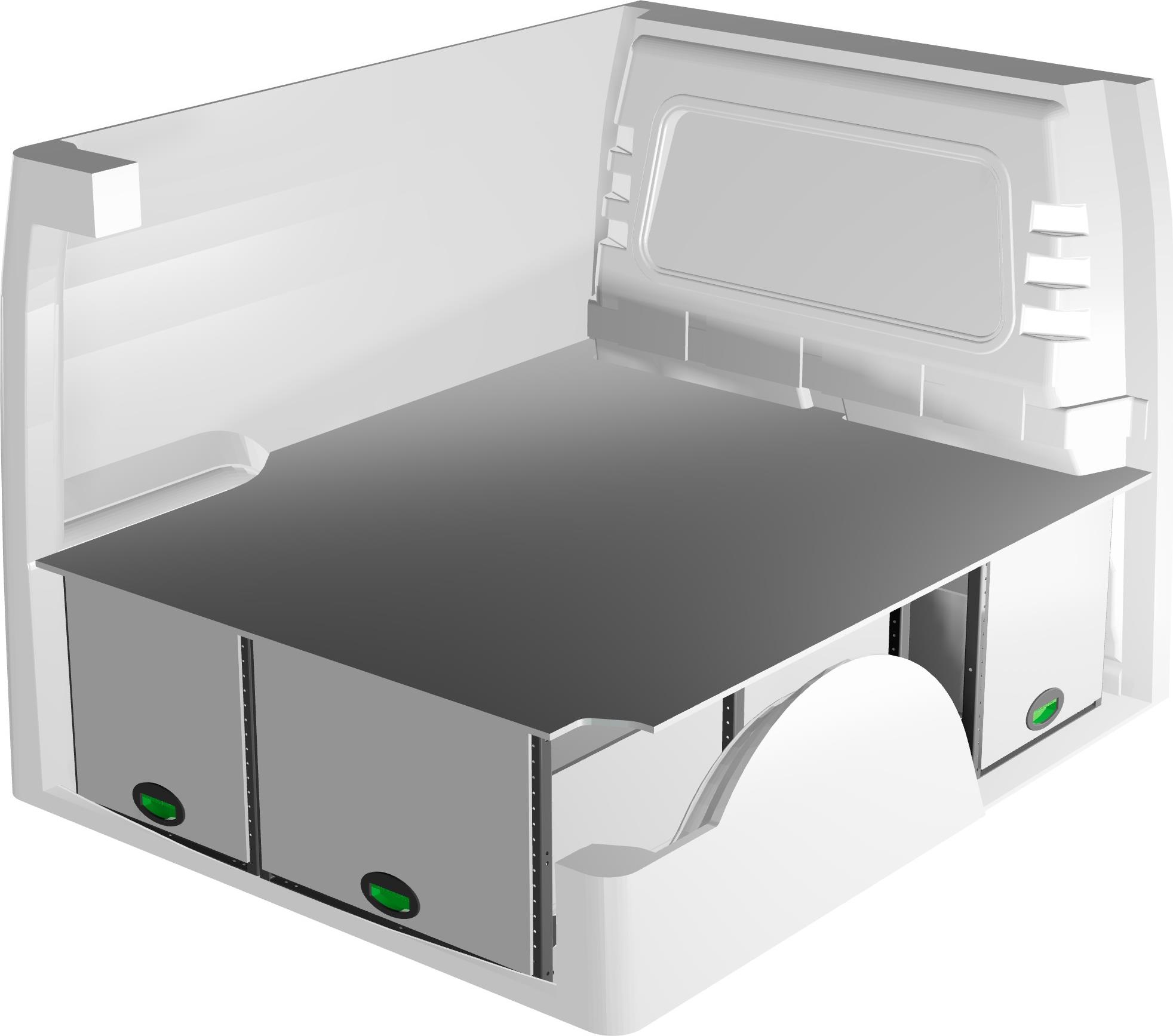 Podniesiona podłoga System Edström F42217 do Ford Connect L1 24- i Caddy 5 L1 21-