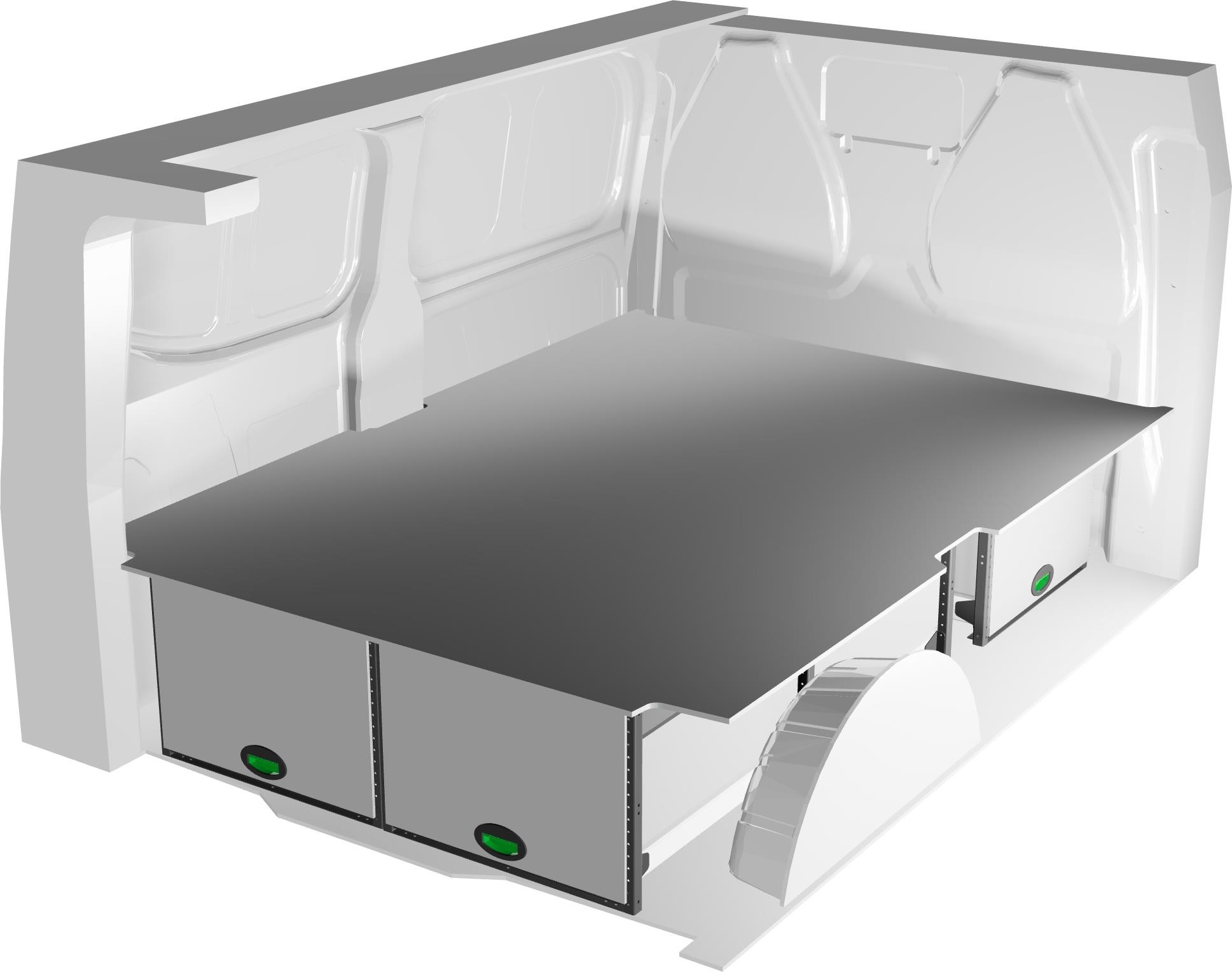Podniesiona podłoga System Edström F49313 do Ford Custom L1 23- i Volkswagen T7 L1