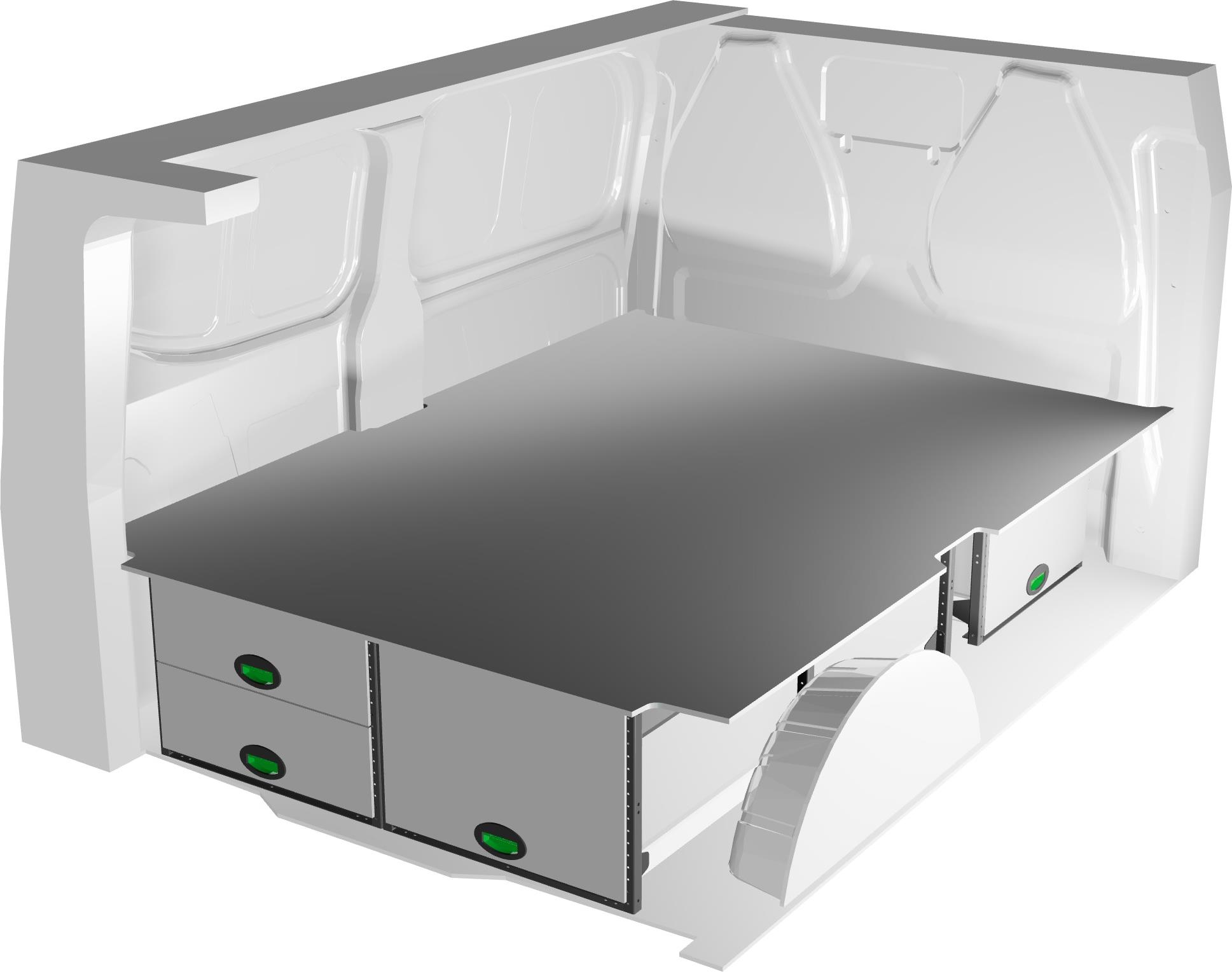 Podniesiona podłoga System Edström F49314 do Ford Custom L1 23- i Volkswagen T7 L1