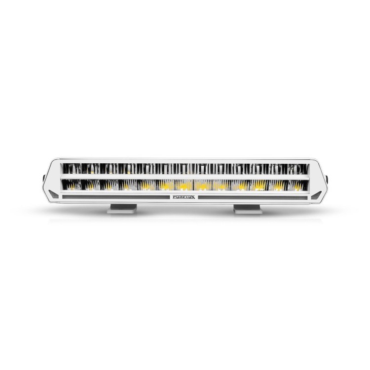 Listwa LED Purelux Panther S400 White 40cm 150W Ref.20 z lampą ostrzegawczą R65 – biała obudowa - szczegóły produktu
