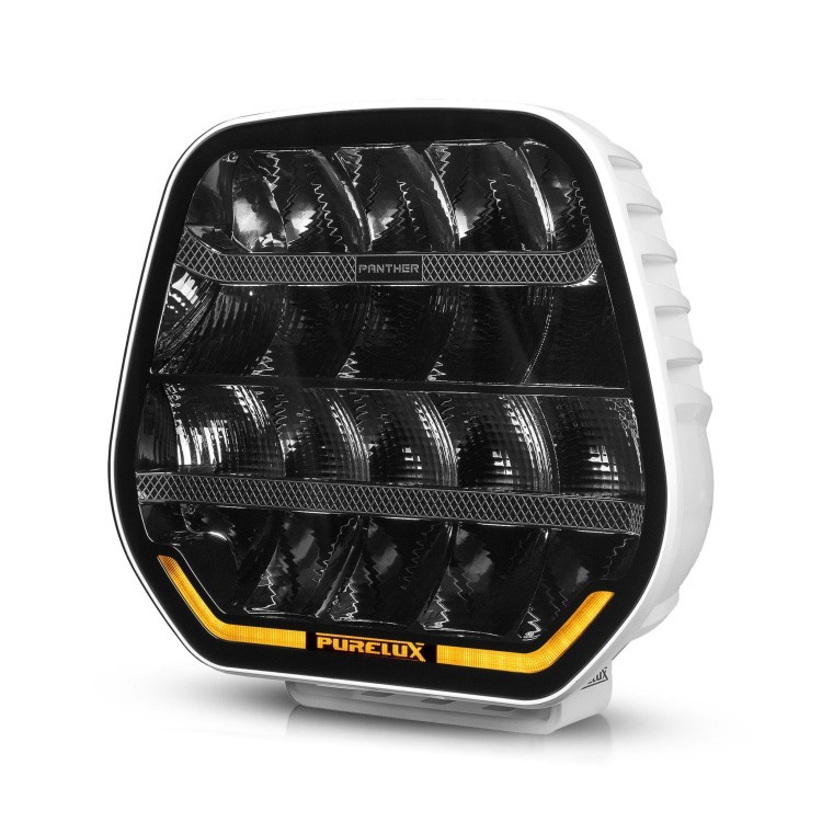 Lampa drogowa LED Purelux Panther 9 White 210W Ref.25 z lampą ostrzegawczą R65 - szczegóły produktu