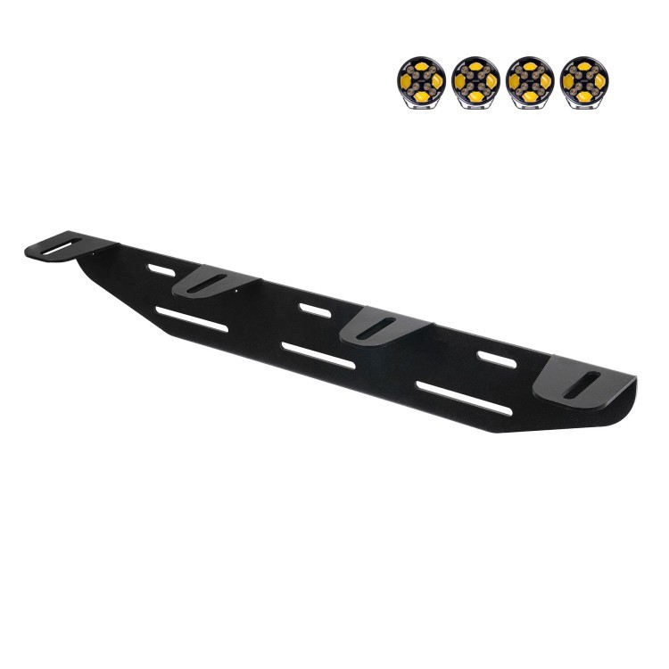 Purelux HD uchwyt na 4 lampy LED – mocowanie za tablicą rej. maks. 180 mm
