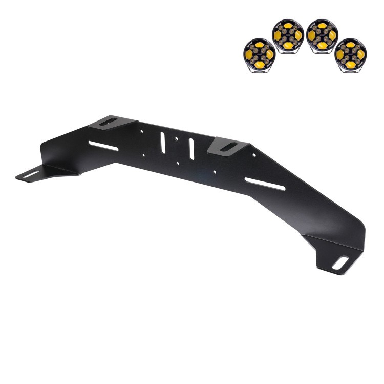 Purelux WRC uchwyt na 4 lampy dodatkowe LED – maks. 230 mm, aluminium 3 mm