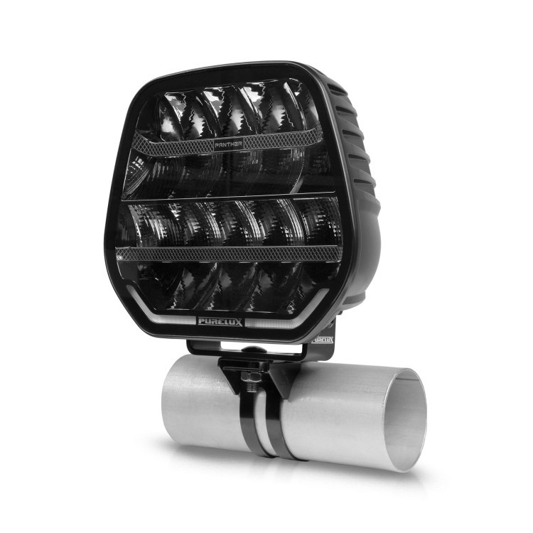 Purelux Adaptive Tube Clamp – aluminiowy uchwyt rollbar do lamp LED (25–51 mm) - szczegóły produktu